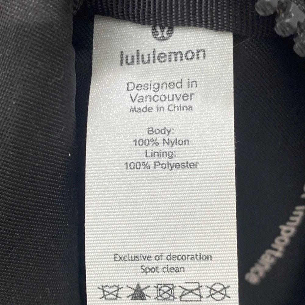 Lululemon City Adventurer‎ Nano Backpack Keychain Black with Gold Hardware